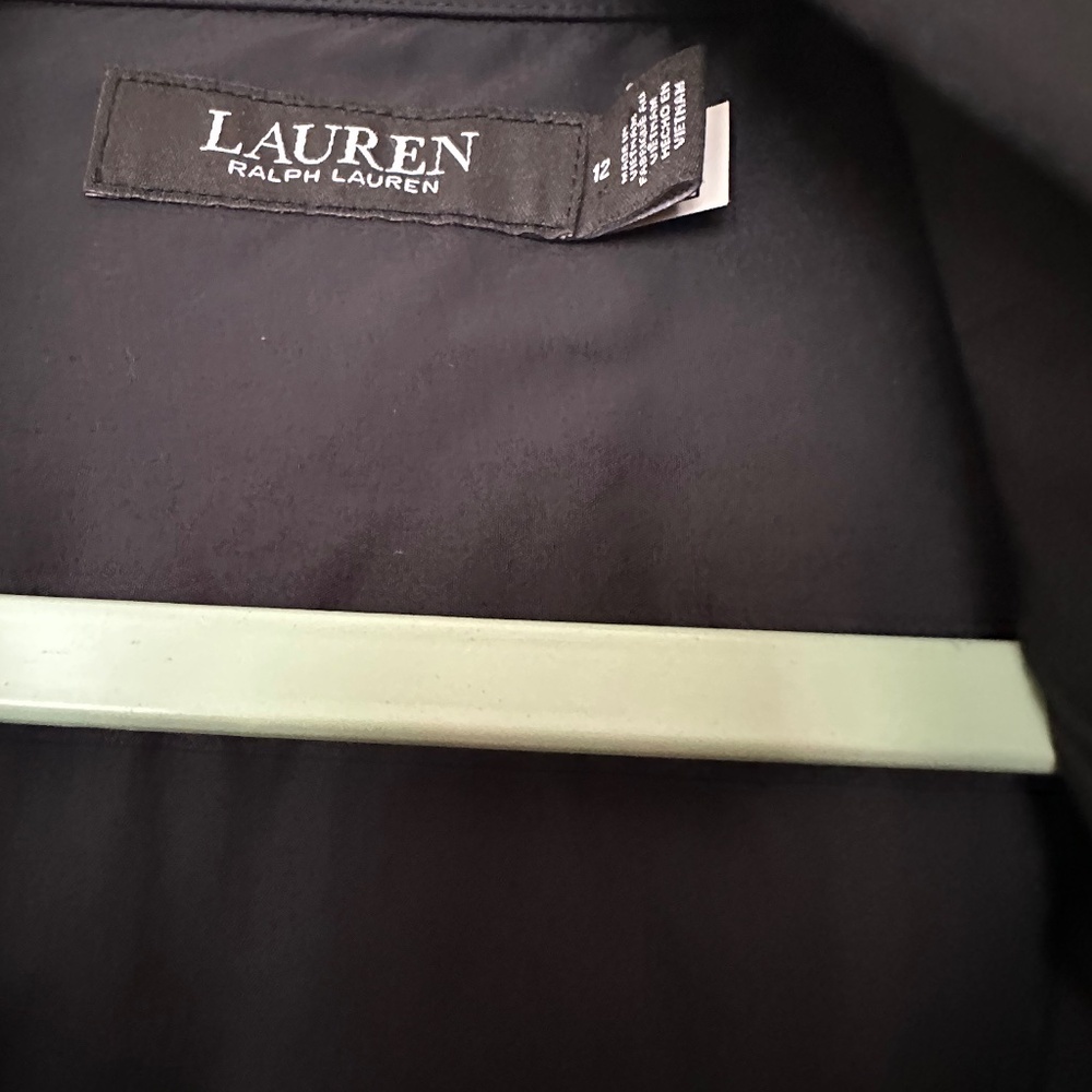 Ralph Lauren cotton blend elbow sleeve shirt dress size 12